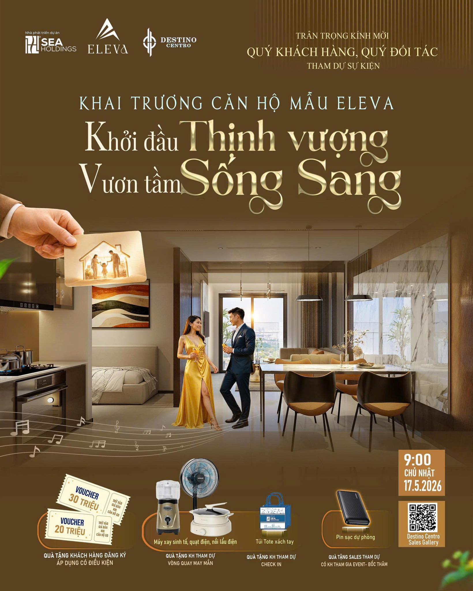 Khai Trương Căn Hộ Mẫu ELEVA - Khởi đầu Thịnh vượng, Vươn tầm Sống Sang